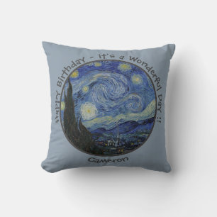 van Gogh's The Starry Night Party Items Collection Cushion