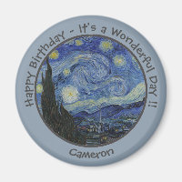 van Gogh's The Starry Night Party Items Collection