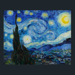 Van Gogh's The Starry Night Poster<br><div class="desc">The Starry Night by Vincent van Gogh (1889).</div>