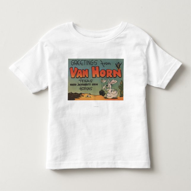 Van Horn, Texas (Jackrabbit & Crow) Toddler T-Shirt (Front)