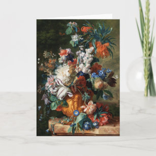 Van Huysum’s Bouquet of Flowers greeting card