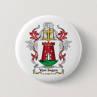 Van Ingen Family Crest 6 Cm Round Badge