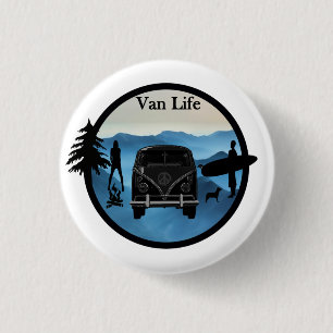 Van Life adventures 3 Cm Round Badge