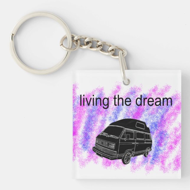 Van life camper van key ring (Front)