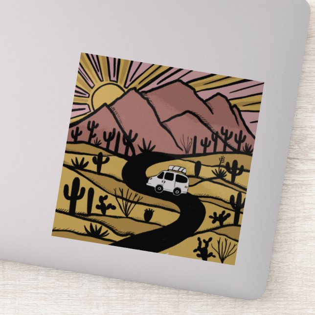 VAN LIFE Desert Mountain Explore Sunrise (Detail)