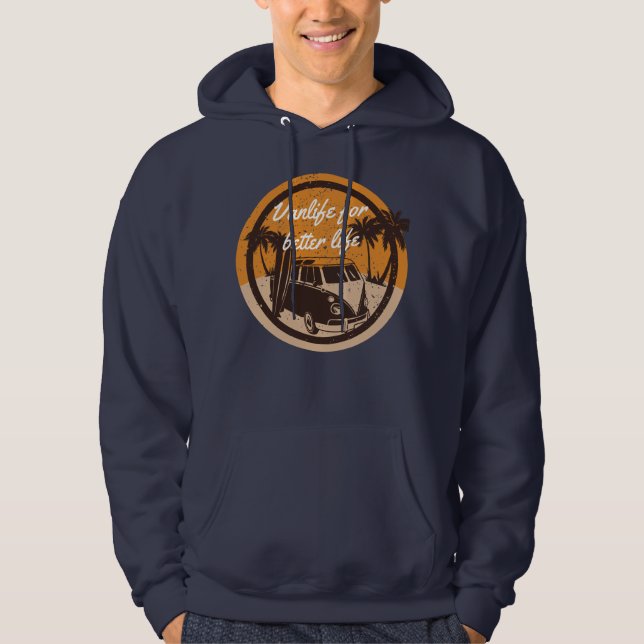  Van life For Better Life Hoodie (Front)
