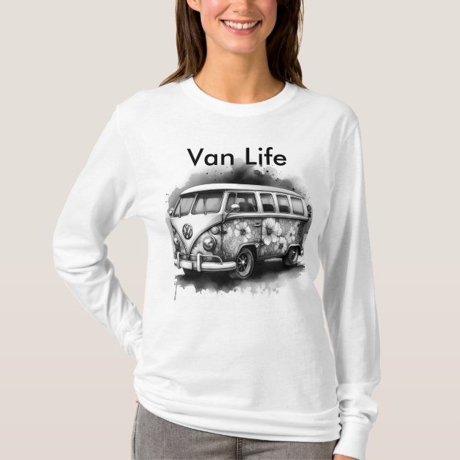 Van Life Long sleeve T-Shirt (Front)