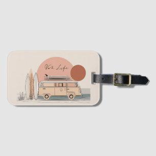 Van Life Surf Van – Retro Beach Camper Aesthetic Luggage Tag