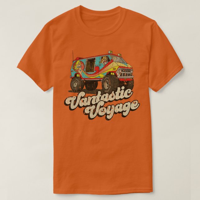 Van Life Vantastic Voyage 1975  T-Shirt (Design Front)