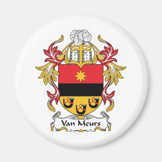 Van Meurs Family Crest Magnet
