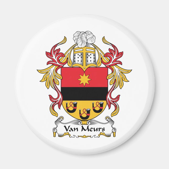 Van Meurs Family Crest Magnet (Front)