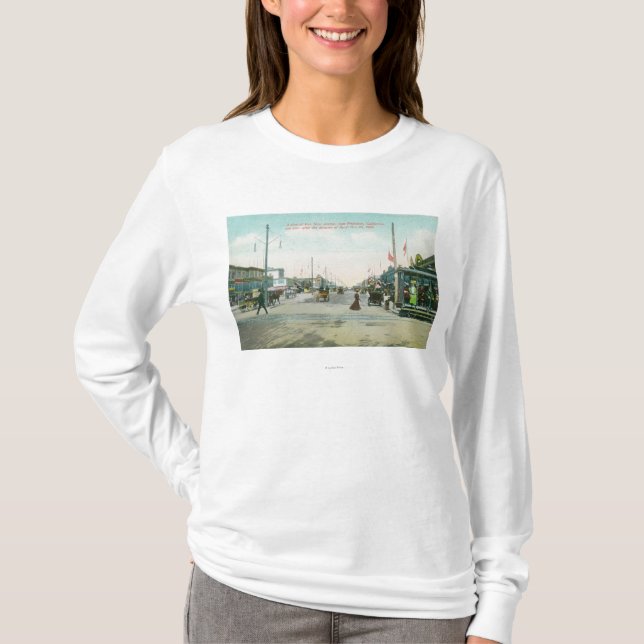 Van Ness Avenue View one Year after the Fire of T-Shirt (Front)