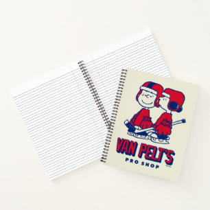 Van Pelt's Hockey Club Pro Shop Pattern Notebook
