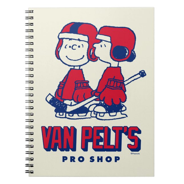 Van Pelt's Hockey Club Pro Shop Pattern Notebook (Front)