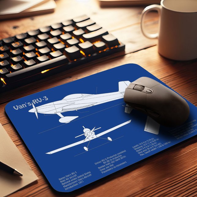 Van’s RV-3 - Aeroplane Blueprint Plans ABD Mouse Pad (Creator Uploaded)