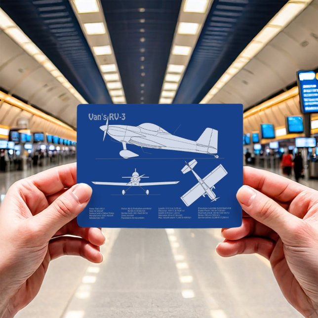 Van’s RV-3 - Aeroplane Blueprint Plans ABD Postcard (Creator Uploaded)