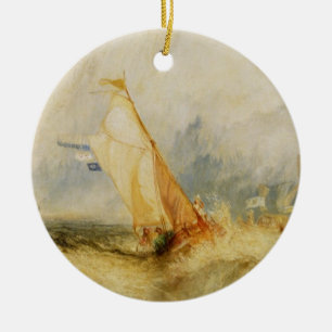 Van Tromp Going About to Please His Masters Ceramic Tree Decoration