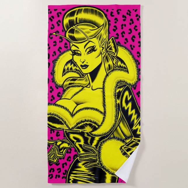 Vana DeVinyl™ Beach Towel (Front)