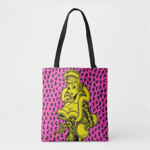 Vana DeVinyl™/Leopard Print Tote Bag