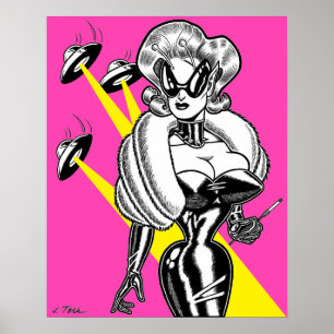 Vana DeVinyl™/UFO's and Glamour Poster