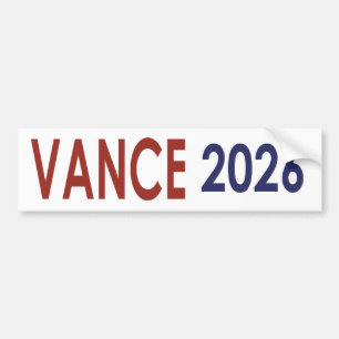 Vance 2026 bumper sticker