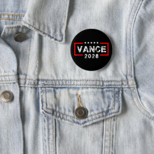 Vance 2028 President Election Campaign US Flag 6 Cm Round Badge