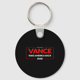 Vance 2028 President Us Flag Vintage Election Camp Key Ring