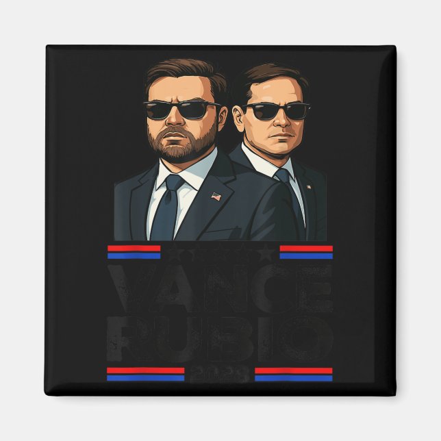 Vance Rubio 2028 J D Vance Marco Rubio President 2 Magnet (Front)