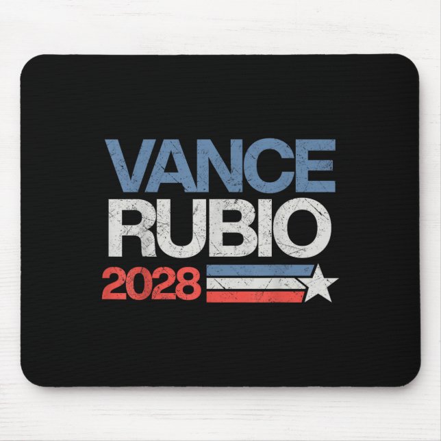 Vance Rubio 2028 President Jd Vance Marco Rubio Us Mouse Pad (Front)