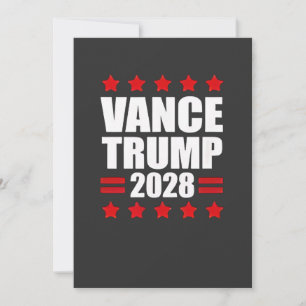 Vance Trump Presidential Election 2028 Political Invitation