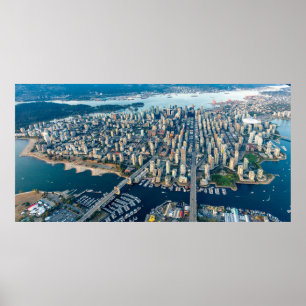 Vancouver aerial poster
