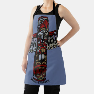 Vancouver Apron Vancouver Totem Pole Souvenirs