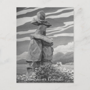 Vancouver Art Postcard Vancouver Inukshuk Cards