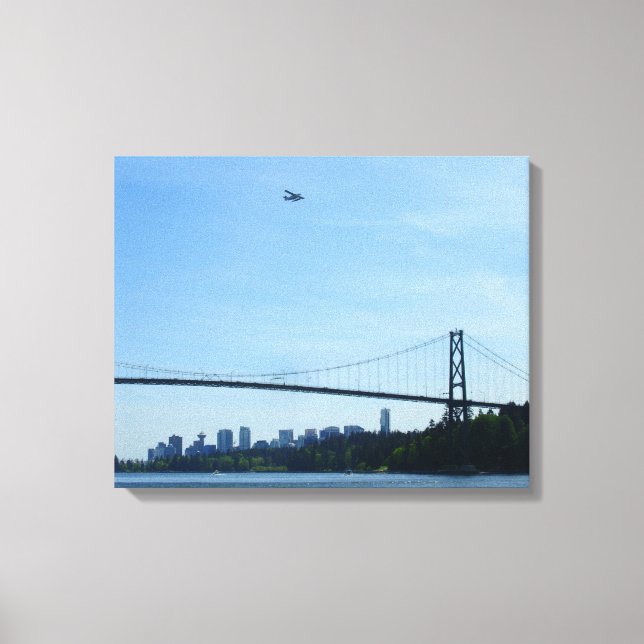 Vancouver Art Print Lions Gate Cityscape Canvas (Front)