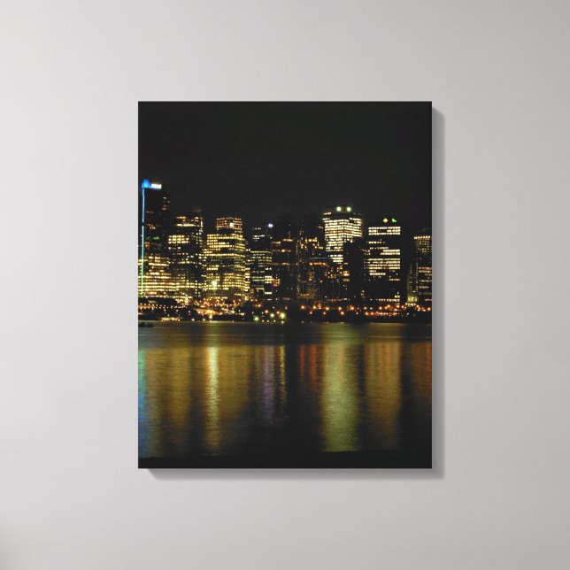 Vancouver Art Print Vancouver Cityscape Canvas (Front)