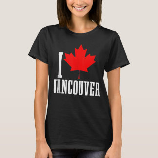 Vancouver BC Canada Maple Leaf Canadian Flag Pride T-Shirt