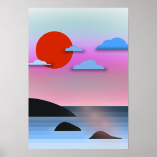 Vancouver BC Coast view Poster