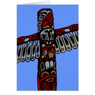 Vancouver BC Souvenir Cards Totem Pole Art Cards