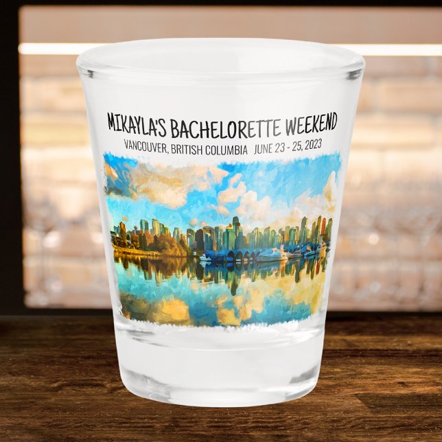 Vancouver, British Columbia Bachelorette Weekend Shot Glass (Creator Uploaded)