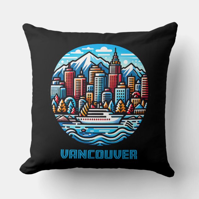 Vancouver British Columbia Canada Cushion (Front)