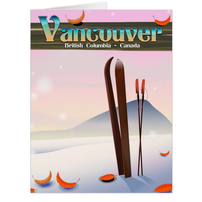 Vancouver British Columbia ski poster (Front)