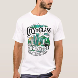 Vancouver British Columbia Skyline Waterfront View T-Shirt