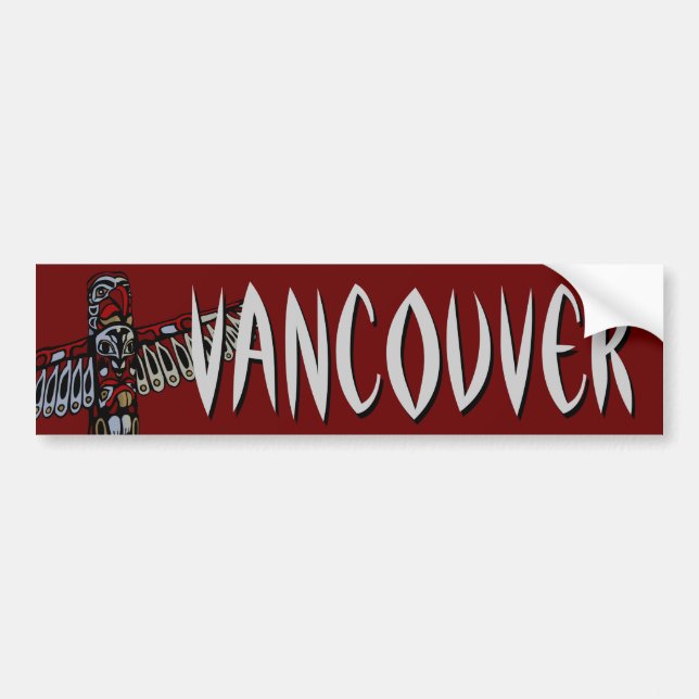 Vancouver Bumper Sticker Cool Vancouver BC Souveni (Front)