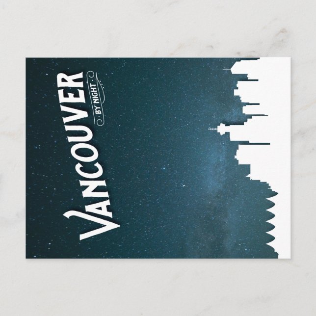 Vancouver by night - postcard (Front)
