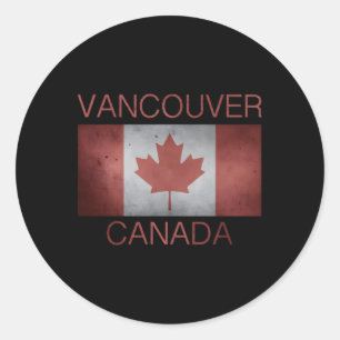 Vancouver Canada Bc Classic Round Sticker