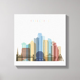 Vancouver, Canada   City Skyline Canvas Print