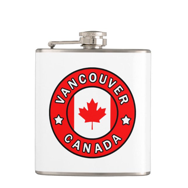Vancouver Canada Hip Flask (Front)