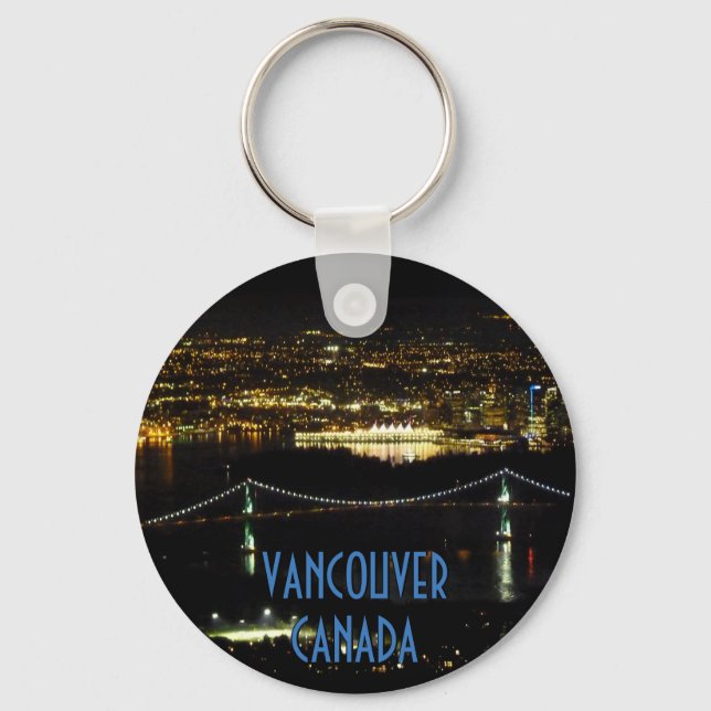 Vancouver Canada Key Chain Personalised Souvenirs (Front)