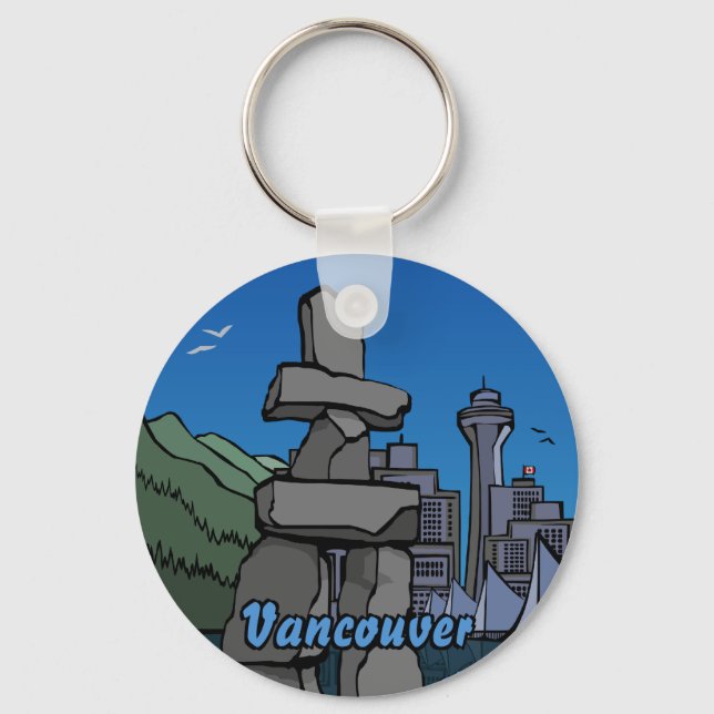 Vancouver Canada Key Chain Vancouver Souvenirs (Front)