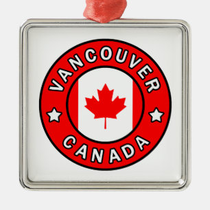 Vancouver Canada Metal Tree Decoration